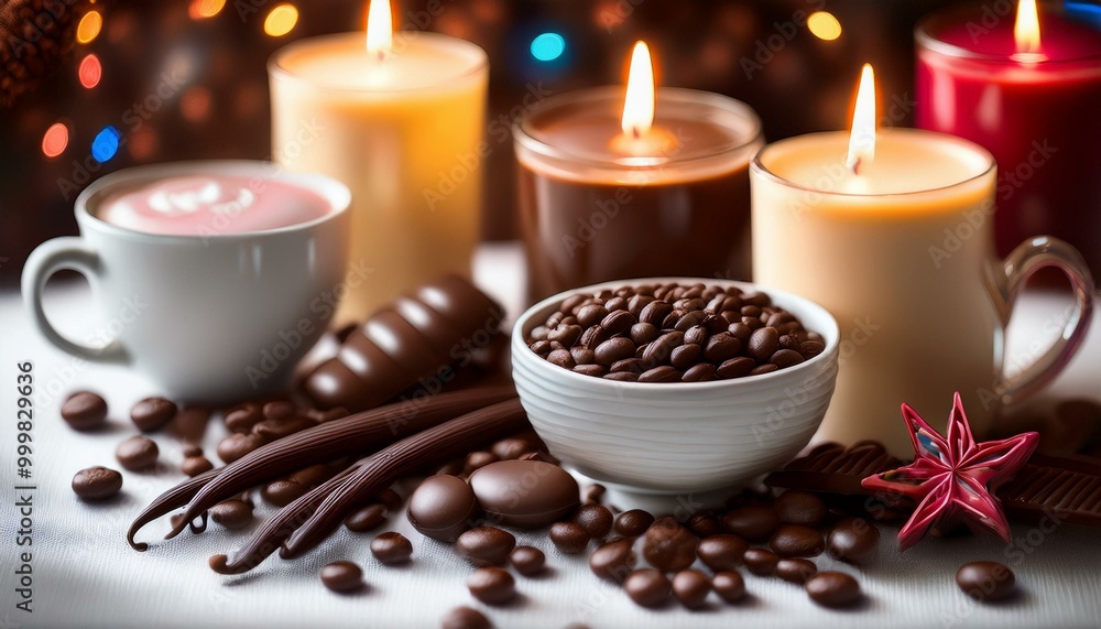 Candles create an oasis of scent. Candles create an oasis of scent.