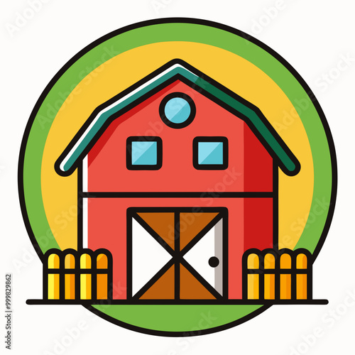 barn vector