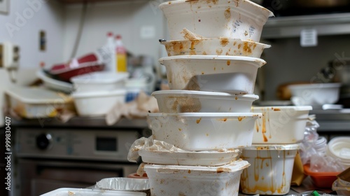 A Stack of Dirty Dishes