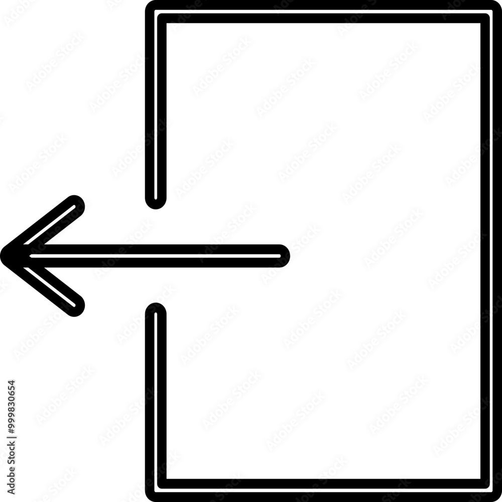 Single isolated icon with outline style icon on white background