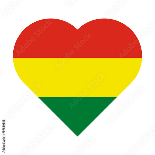 Heart-shaped icon in the colors of the flag of Bolivia. Free Download Heart-shaped icon in the colors of the flag of Bolivia.