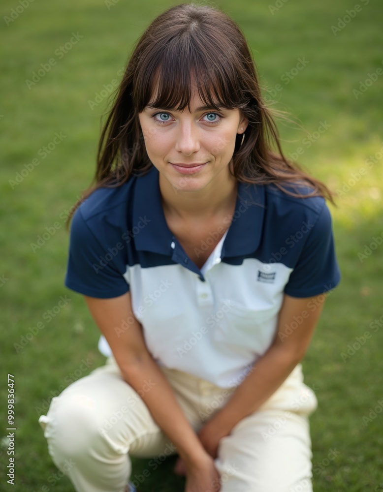 Portrait of a young beauty in park Portrait of a young beauty in park