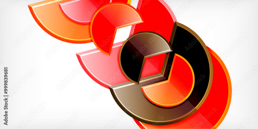 Glass reflective geometric round shapes background. Vector Illustration For Wallpaper, Banner, Background, Card, Book Illustration, landing page Glass reflective geometric round shapes background. Vector Illustration For Wallpaper, Banner, Background, Card, Book Illustration, landing page