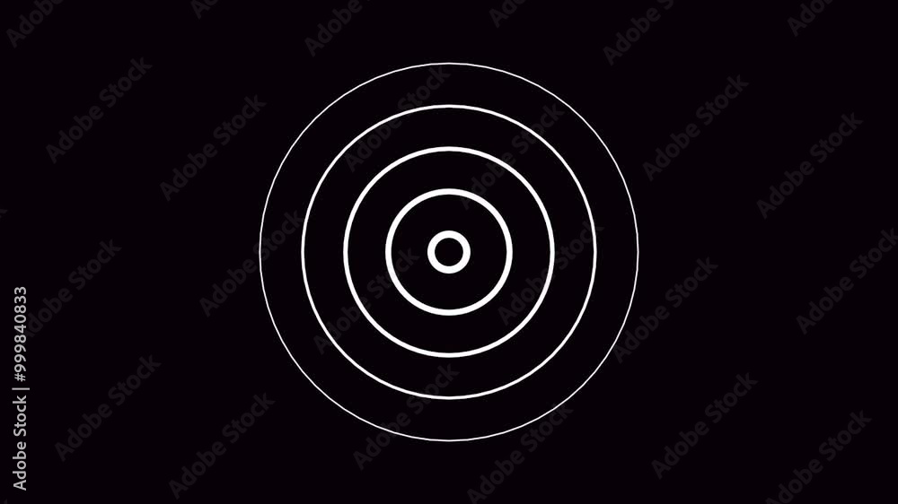 Technology radio wave station signal animation background with black background on white color. Technology radio wave station signal animation background with black background on white color.