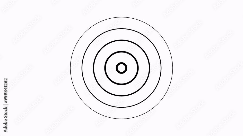 Technology radio wave station signal animation background with white background on black color. Technology radio wave station signal animation background with white background on black color.
