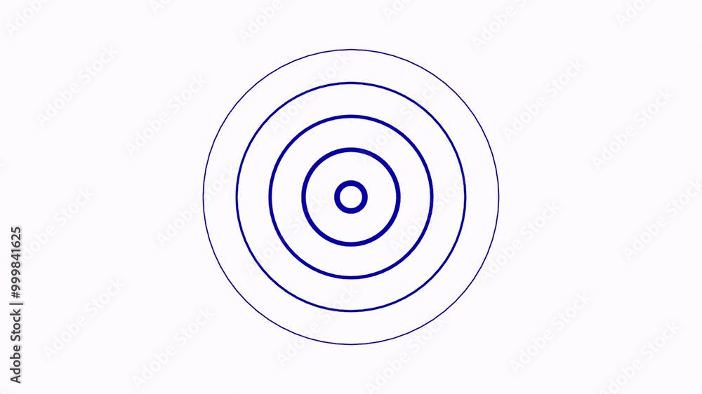 Technology radio wave station signal animation background with white background on blue color. Technology radio wave station signal animation background with white background on blue color.