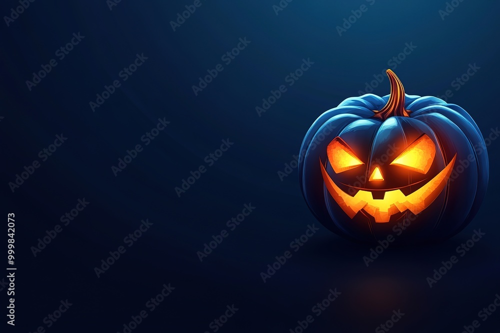 Naklejka premium Halloween Spooky Nighttime Scene Horizontal background with bats, full moon, witch castle, evil trees, graves, ghosts. Happy Halloween vector scary design. Halloween banner, party invitation