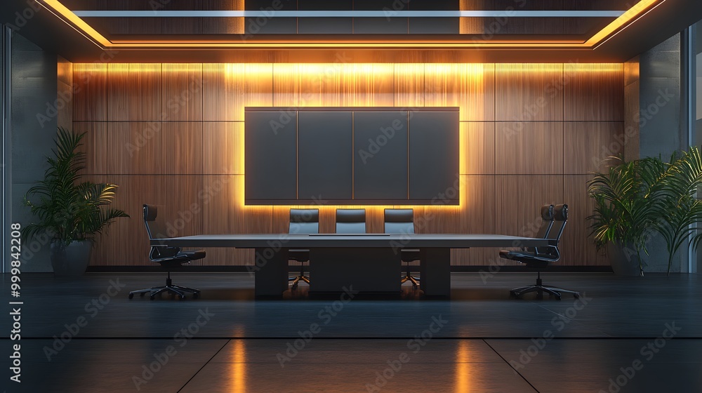 Modern meeting room with copyspace. Modern meeting room with copyspace.