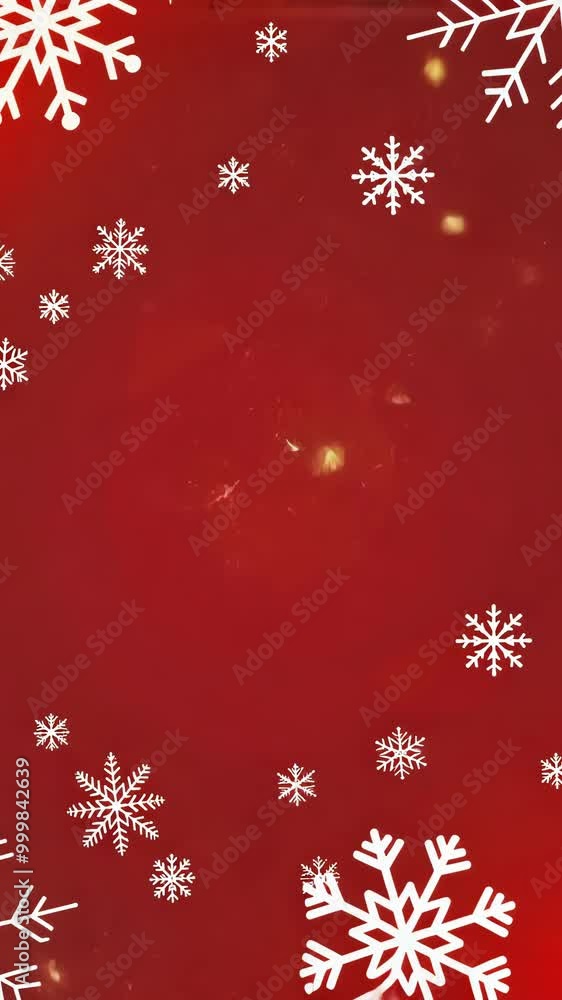 Red background with snowflakes Red background with snowflakes