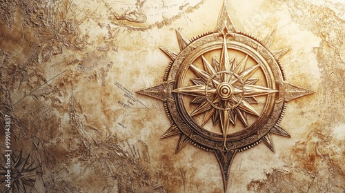 Vintage Compass on Texture