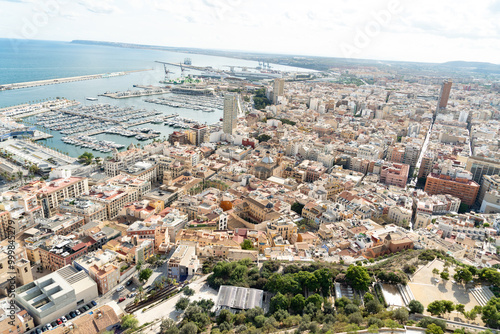 Alicante seen from Santa Barbara Castle, Spain