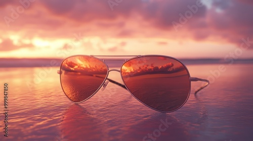 Wallpaper Mural Sunset Reflections in Sunglasses Torontodigital.ca