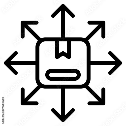 commodity outline icon and illustration