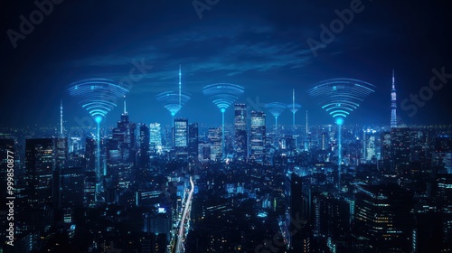 Millimeter-wave wireless communication, emphasizing high-frequency data transmission and ultra-fast wireless connectivity.