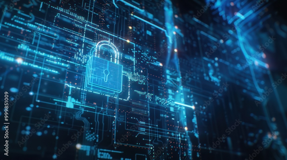 Cyber Security Concept Illustration Cyber Security Concept Illustration