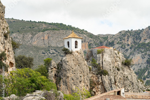 Guadalest village bell tower, Valencia, Spain