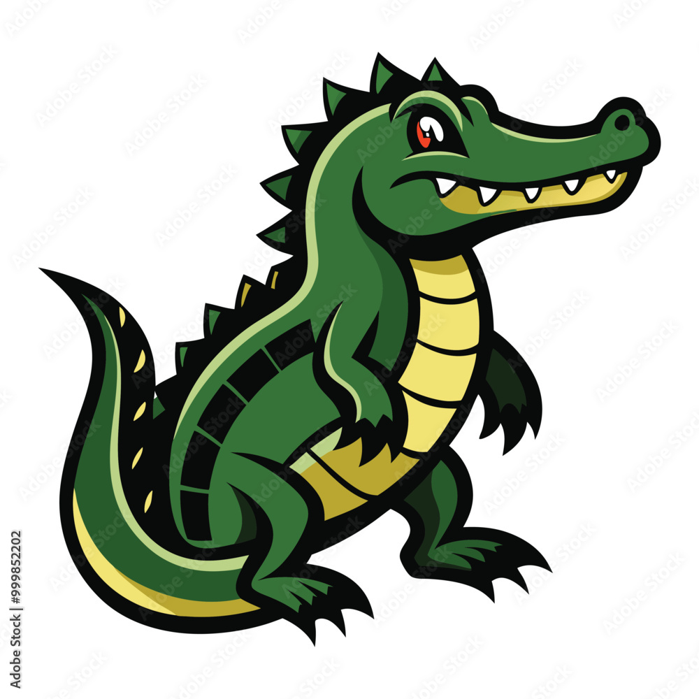 Fototapeta premium Crocodile Vector Illustration 