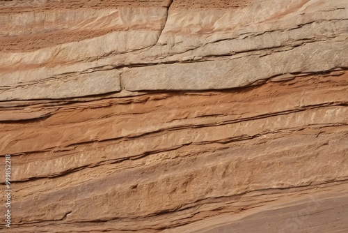 Rough sandstone texture with fine grains and subtle layers of erosion, showcasing natural earth tones