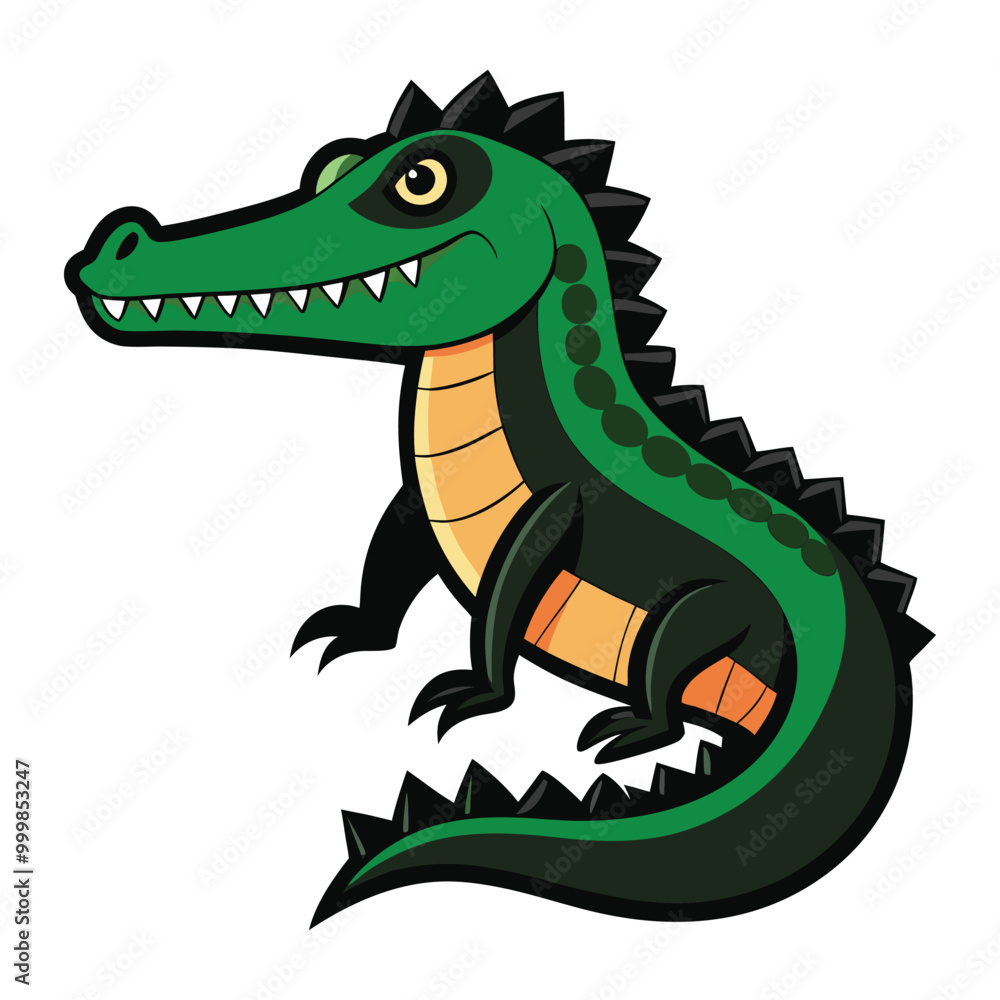 Obraz premium Crocodile Vector Illustration 