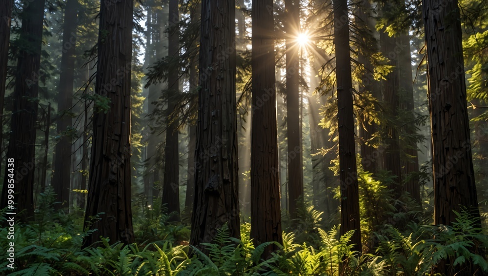 Obraz premium morning in the forest