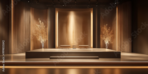 Wallpaper Mural Modern Stage Luxury Award Background. Premium Looking Graphic Template. Royal Look and Feel Banner. Elegant Anniversary Artwork. Elite Event Torontodigital.ca