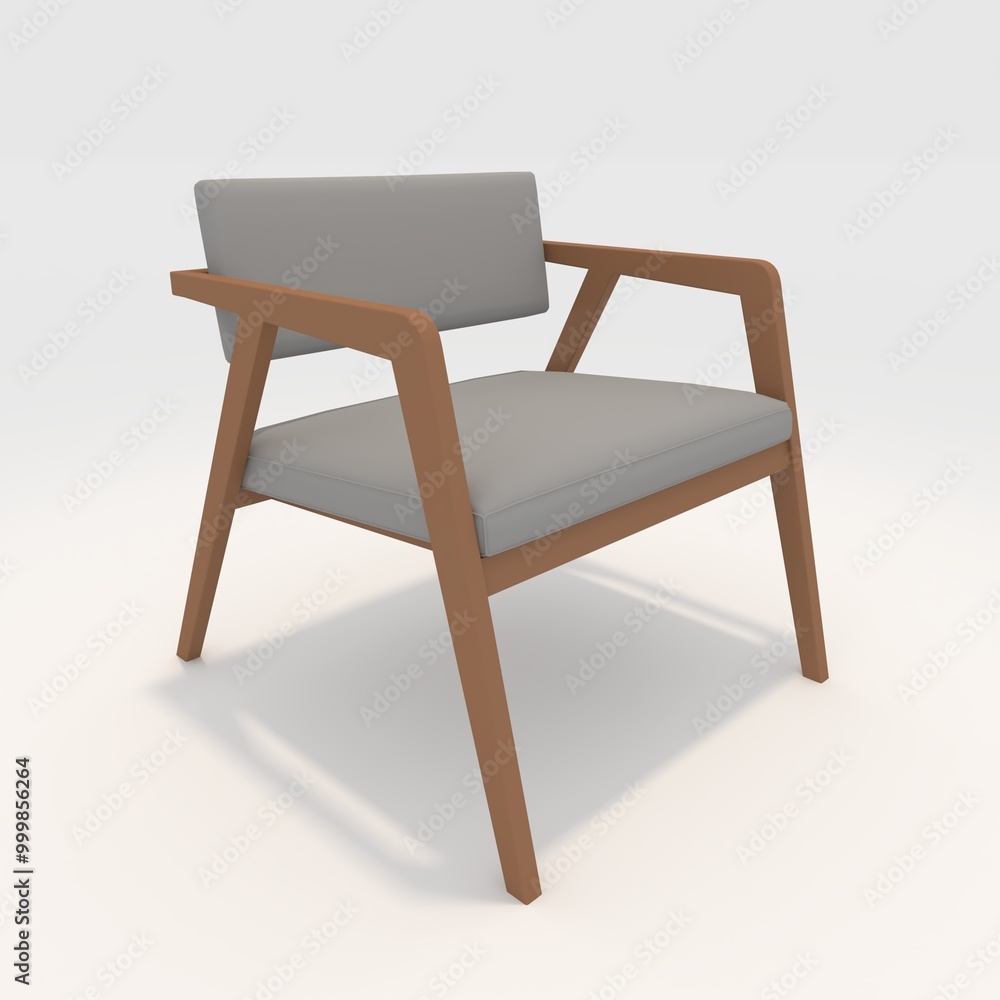 3d render armchair design element. Furniture Collection 3d render armchair design element. Furniture Collection