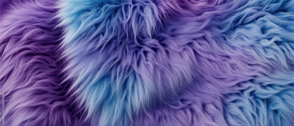 Purple and Blue Fur Texture Purple and Blue Fur Texture
