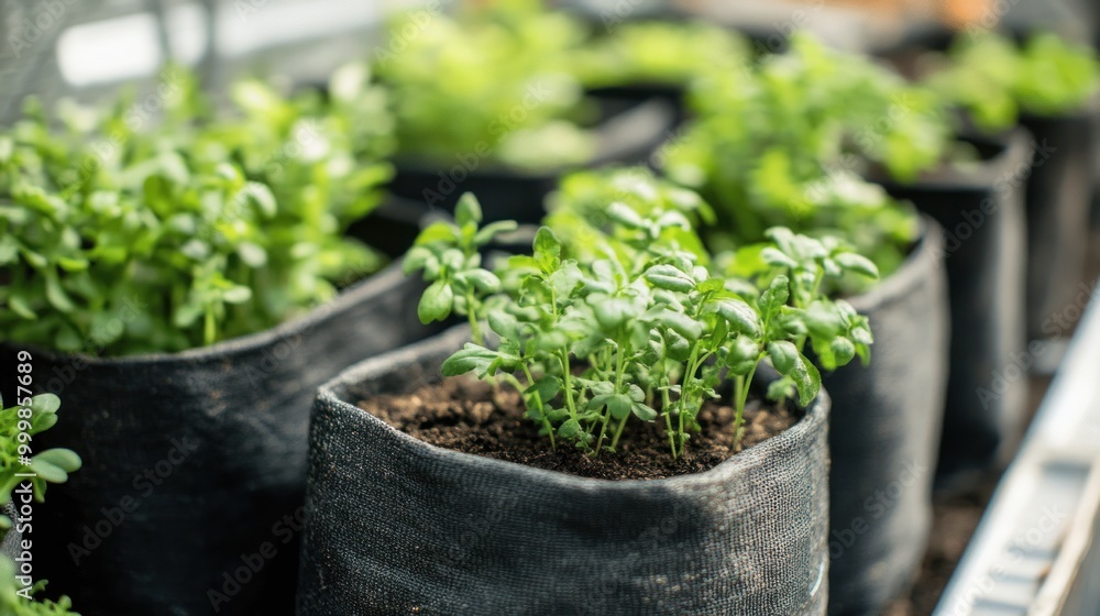 Urban farming kits including grow bags, small greenhouses, and soil mixes for efficient gardening in small city spaces.