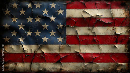 Weathered American Flag: A ...