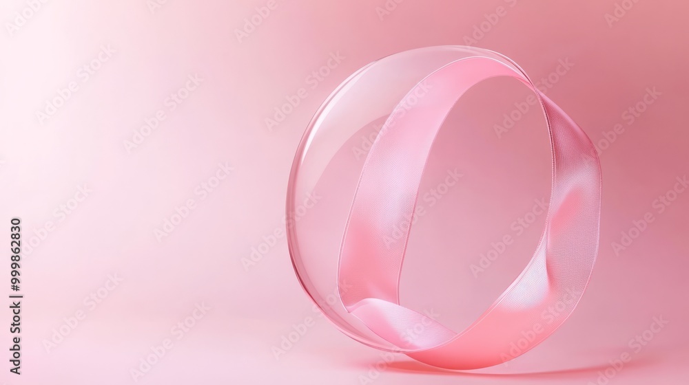 Fototapeta premium Abstract Pink Ribbon