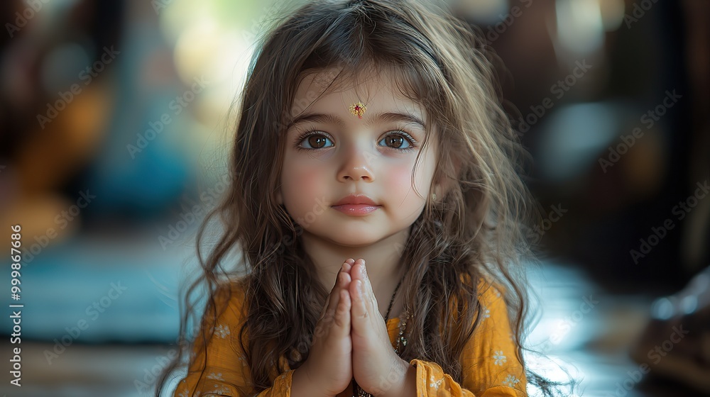 a small girl praying at home a small girl praying at home
