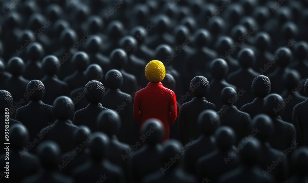 Fototapeta premium Standing Out from the Crowd