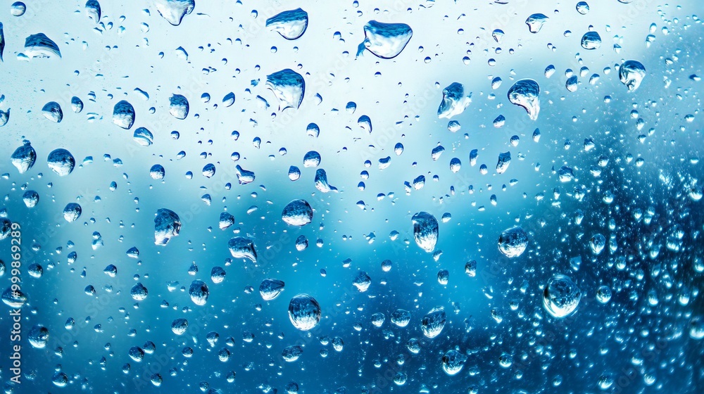 Water droplets on the window Water droplets on the window