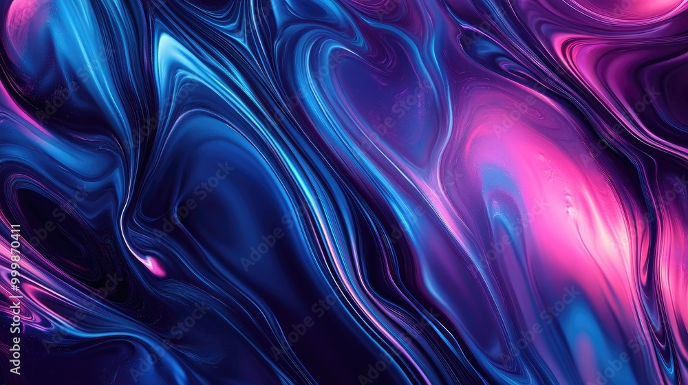 Abstract Swirling Neon Blue and Pink Liquid Pattern Abstract Swirling Neon Blue and Pink Liquid Pattern