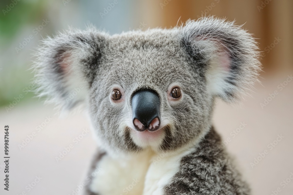Fototapeta premium Photogenic Koala looking at the camera ,generative ai