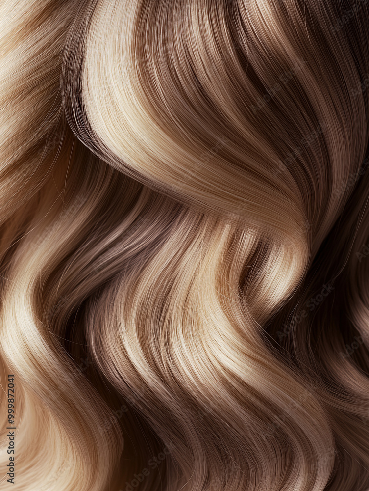 Fototapeta premium Capelli. Parrucchiere da donna. Capelli ondulati.