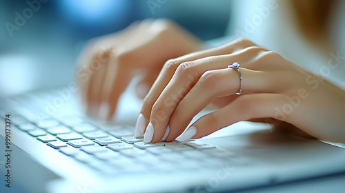 Typing on a Laptop Keyboard...