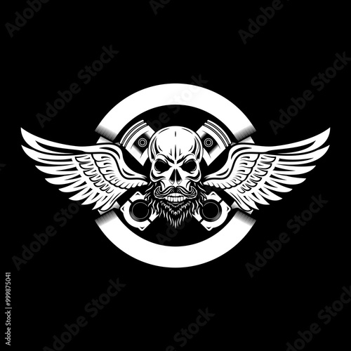 Biker club logo template