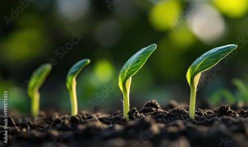 Growing Seedlings in Fresh Soil