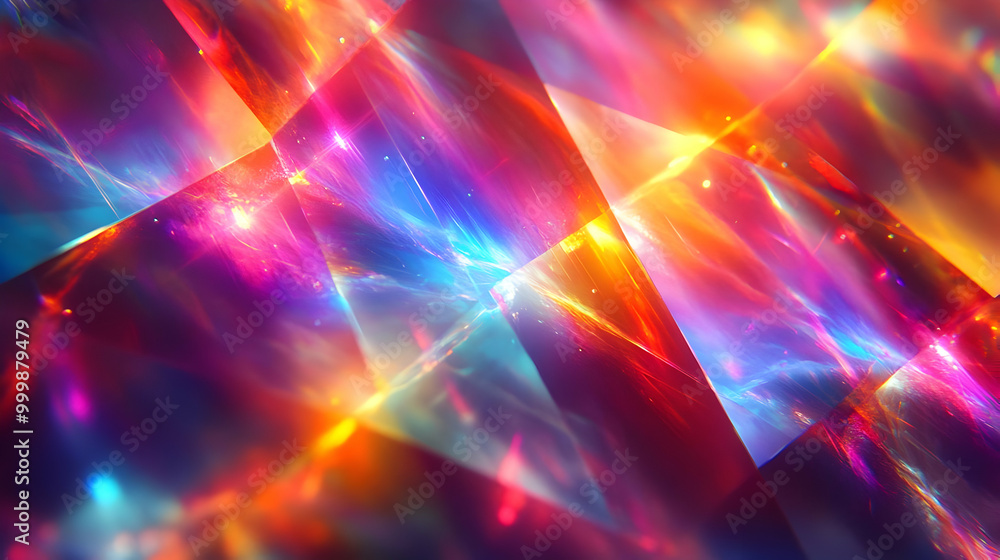 Abstract Geometric Shapes with Vibrant Colors and Glowing Effects Abstract Geometric Shapes with Vibrant Colors and Glowing Effects