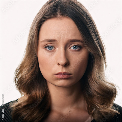 がっかりした女性の顔