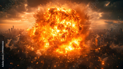 Fiery Explosion Engulfs Cit...