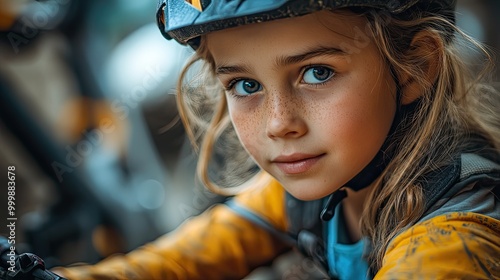 father taking care of his daughter after she fell from bike