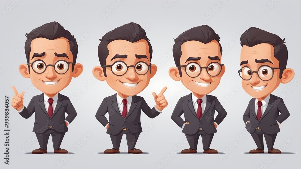 cartoon character illustration all poses cartoon character illustration all poses