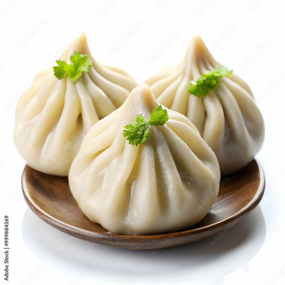 fresh steamy modak dumpling isolated on white background fresh steamy modak dumpling isolated on white background