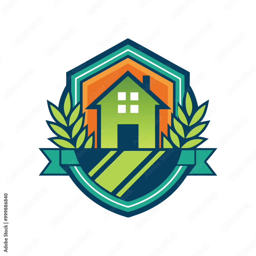 Green House in the home garden, planting nursery. Logo icon vector design Green House in the home garden, planting nursery. Logo icon vector design