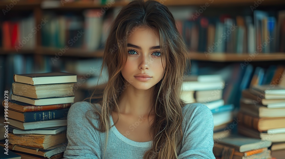 girl with books girl with books