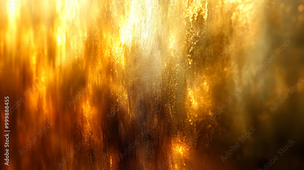 Fototapeta premium Golden Abstract Texture, Shimmering and Glittering, Background Design, Artistic Expression, Golden Hues