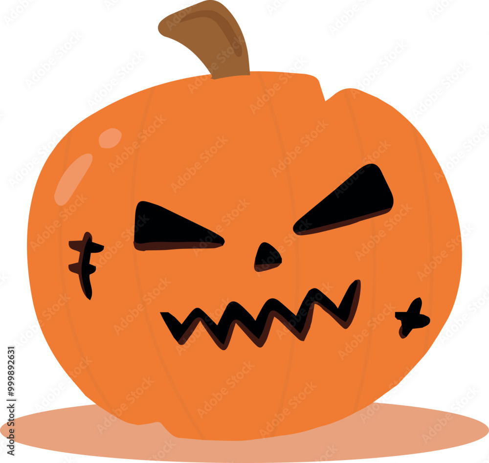 Fototapeta premium Halloween Pumpkin character