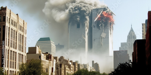 War destruction, danger of war concept